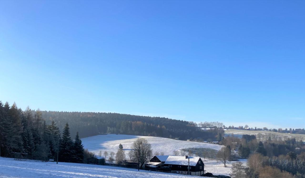 Wohlfuehlherberge Weitblick Erlbach  Buitenkant foto
