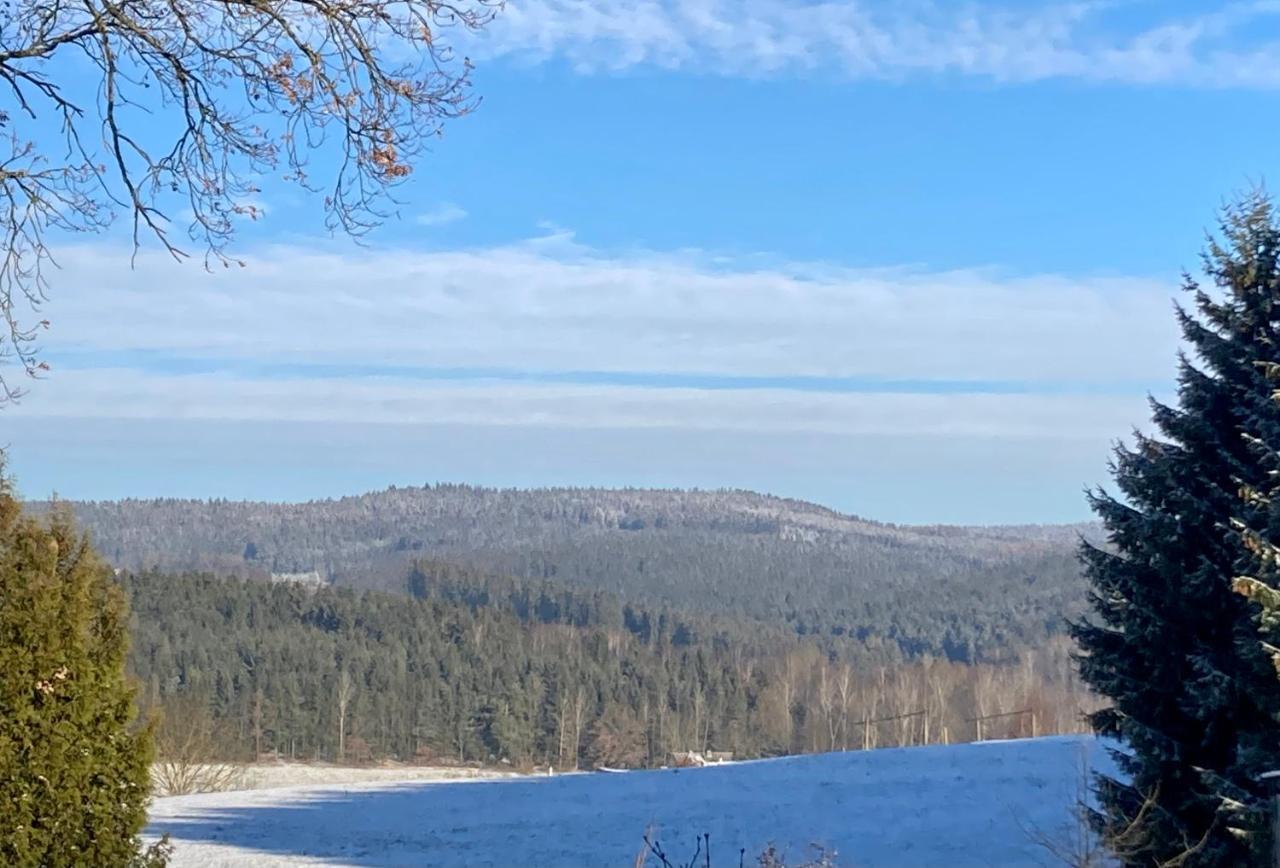 Wohlfuehlherberge Weitblick Erlbach  Buitenkant foto